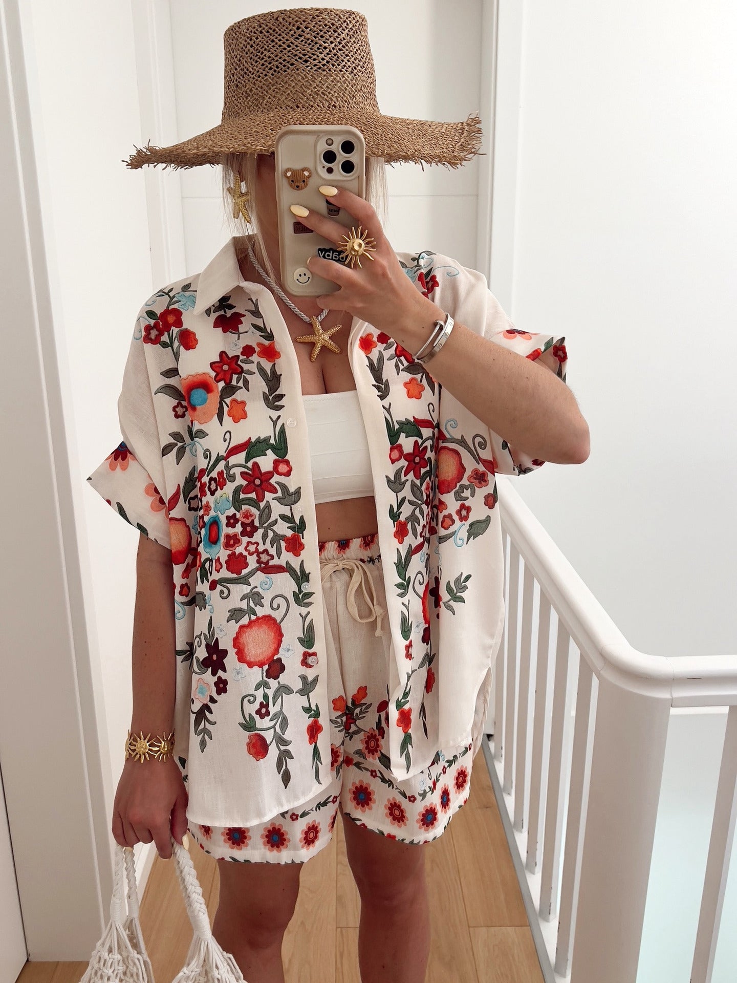 Durable Classic Stylish Bohemian Linen Shirt Fashion Casual Suit