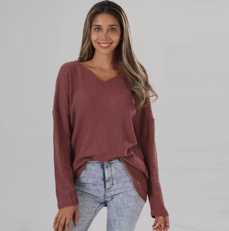Classy Women's Loose Street Knitted Base Plus Size