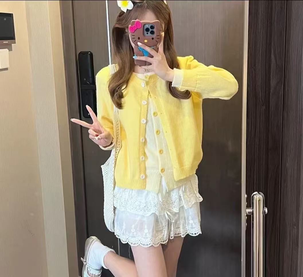 Women's Knitted Crew Neck Clothes Spring Women's Sweater