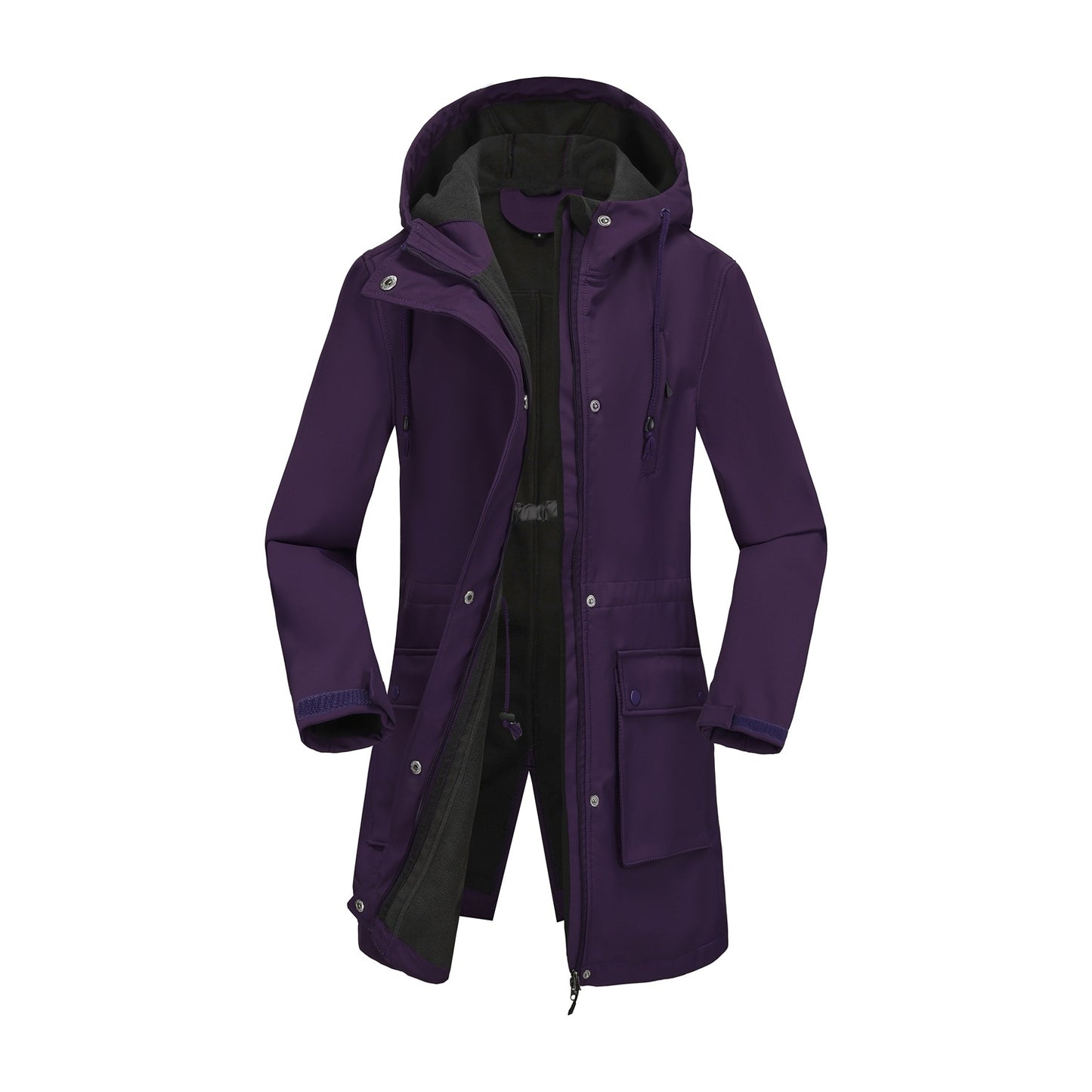 Women's Classic European Hooded Raincoat Trench Jackets