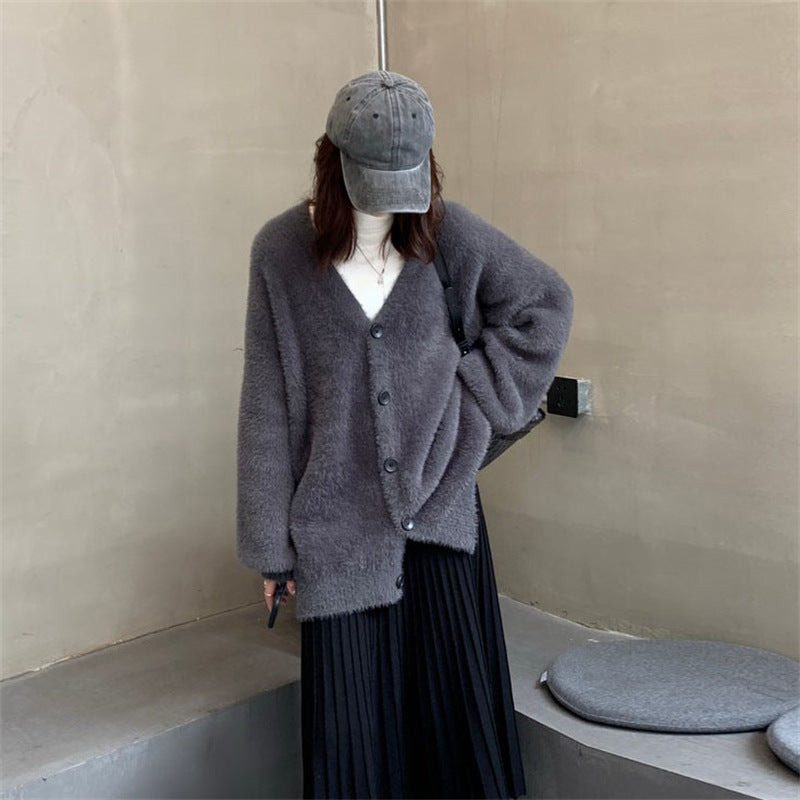 Women's Loose Casual Inner Match Long Sleeve Cardigans