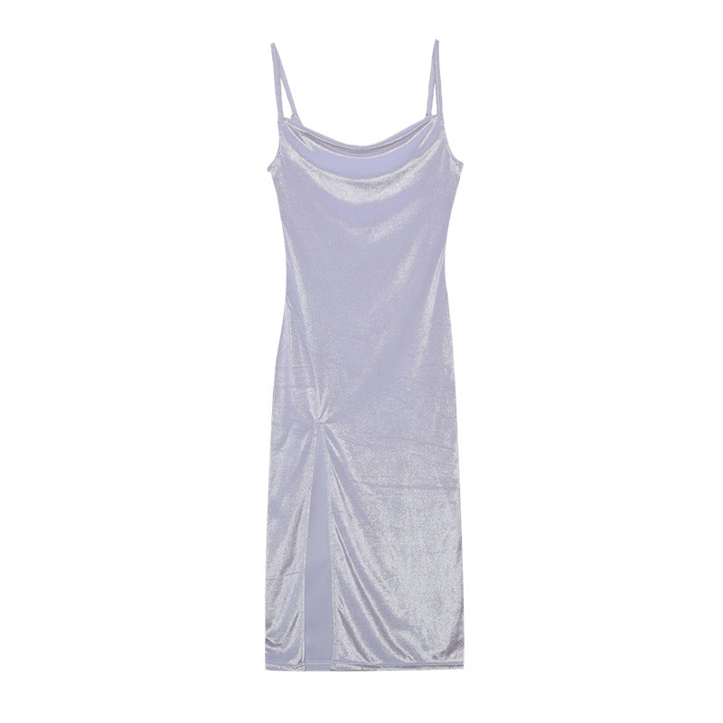 Women's Fashion Sexy Slim Fit Slit Sling Dresses