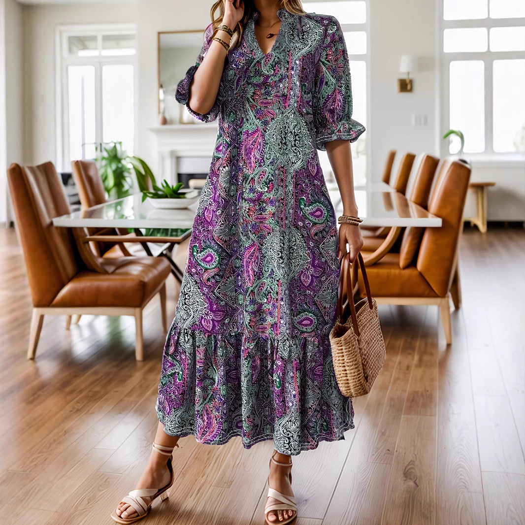 Attractive Casual Comfortable Women's Printed Fashion Dress
