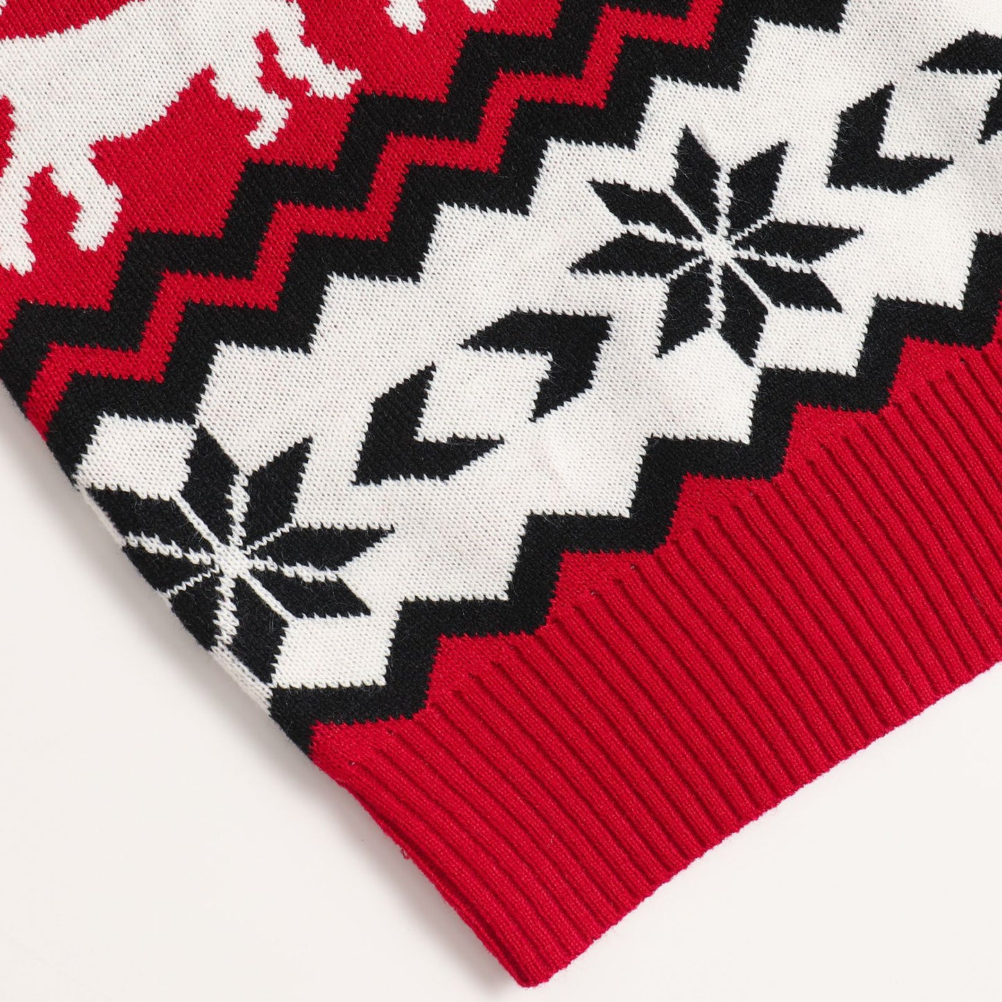 Women's & Men's Jacquard Christmas Casual Couple Outfit Round Sweater