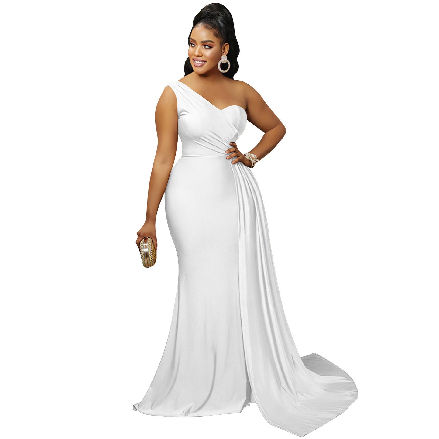 Women's Fashion Solid Color Party Tight Sleeve Dress Dresses