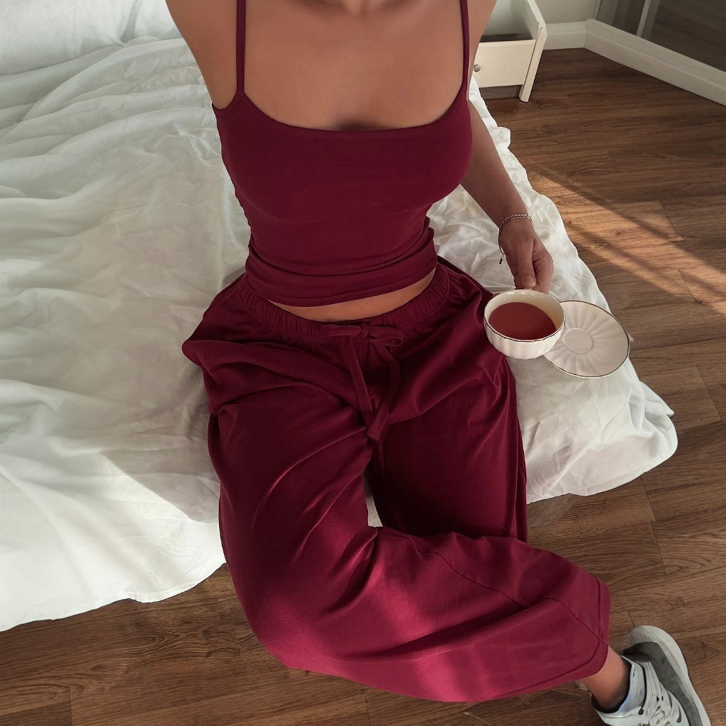Women's Sexy Swing Collar Halter Rope Backless Shorts