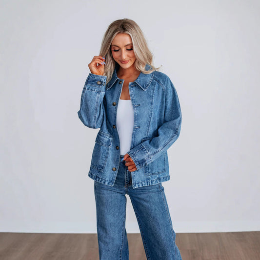 Women's Fashion Innovative Autumn Single-breasted Denim Jackets