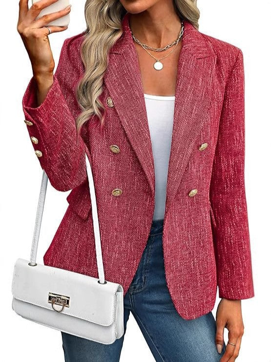Women's Solid Color Autumn Simple Style Fashion Blazers