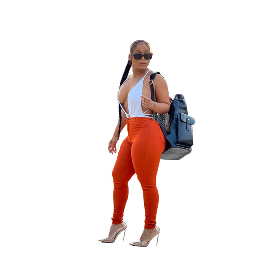 Women's Cool Stretch High Waist Trousers Jeans