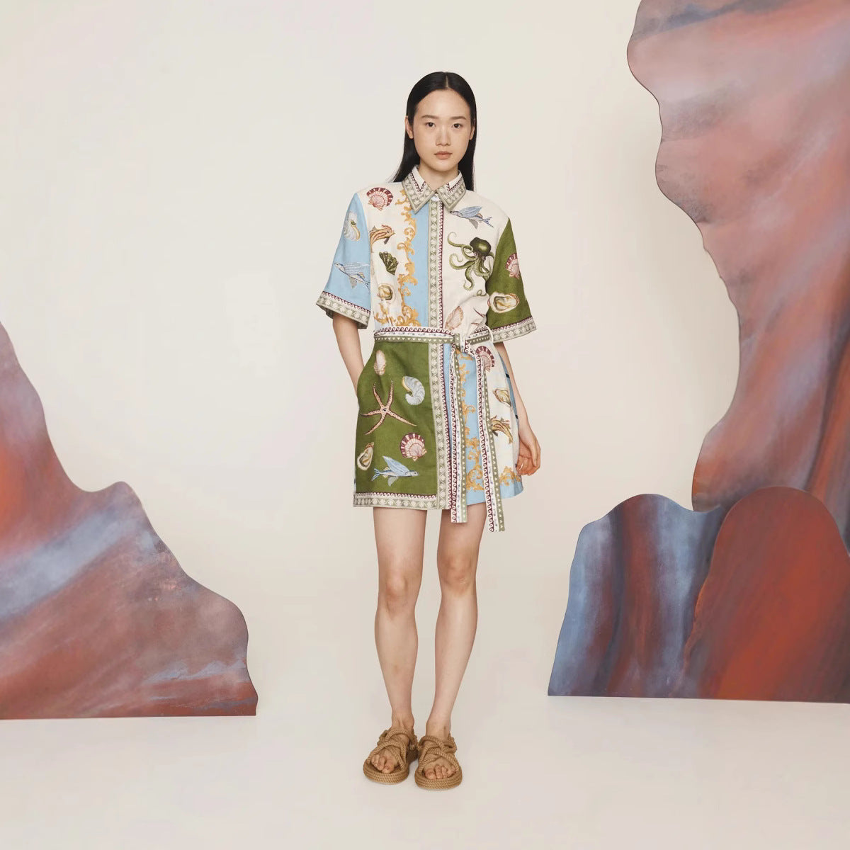 Casual Fashion Linen Shirt Temperament Wild Dress