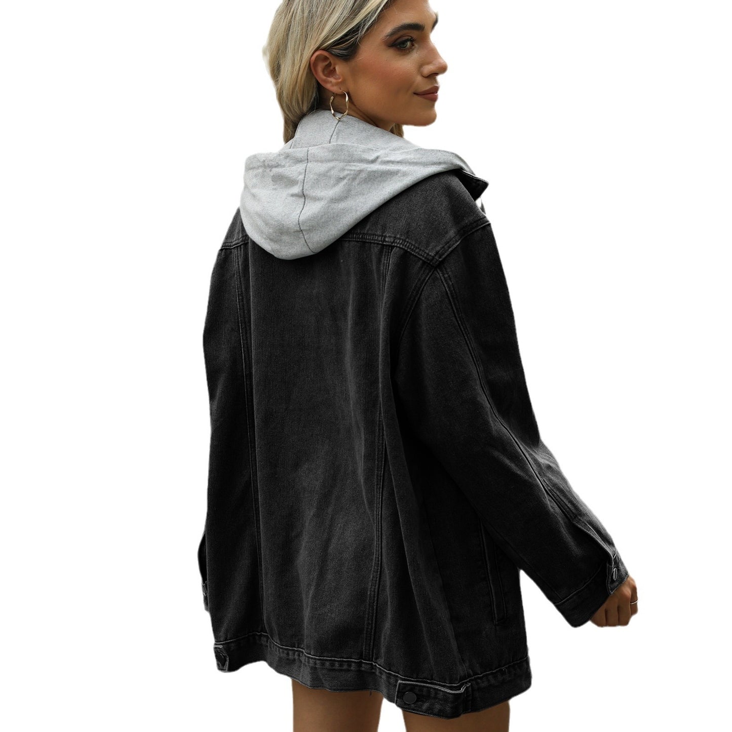 Women's Autumn Washed Loose Long Sleeve Denim Jackets