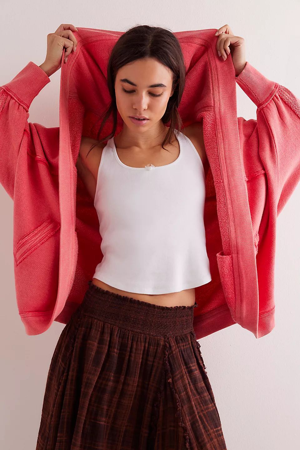 Women's Retro Sports Hoodie Fashion Casual Sweaters