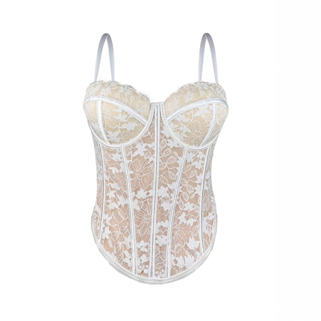 Black Lace Inner Match Sling High-grade Outer Wear Body Tops