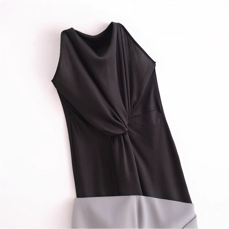 Women's Winter Dress Sleeveless Halter High Class Dresses