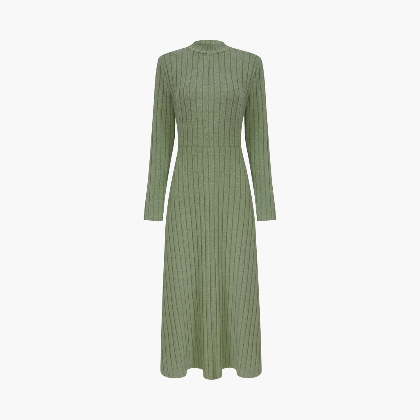 Women's Stripe Fashionable Elegant Solid Color Round Neck Dress