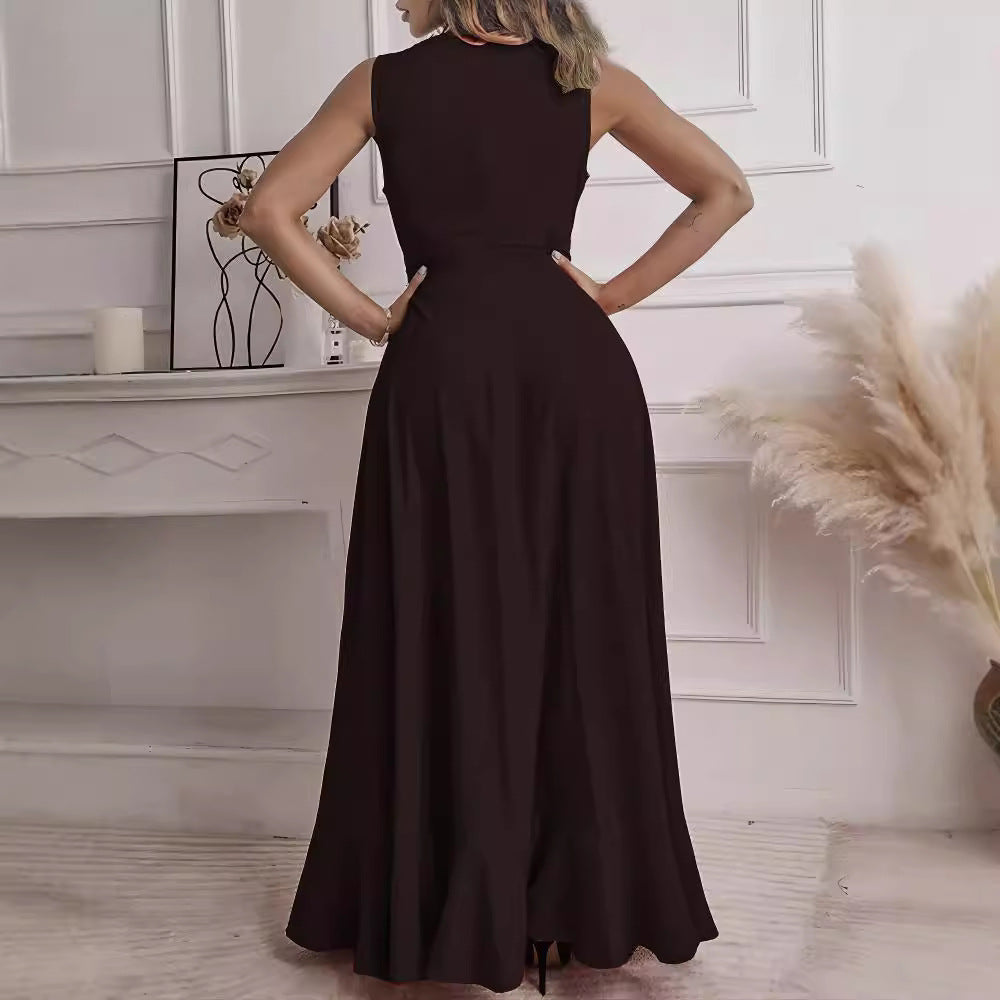Attractive Women's Sleeveless Long Summer Holiday Dress