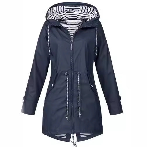 Women's Zipper Shell Three-in-one Outdoor Hooded Mountaineering Coats
