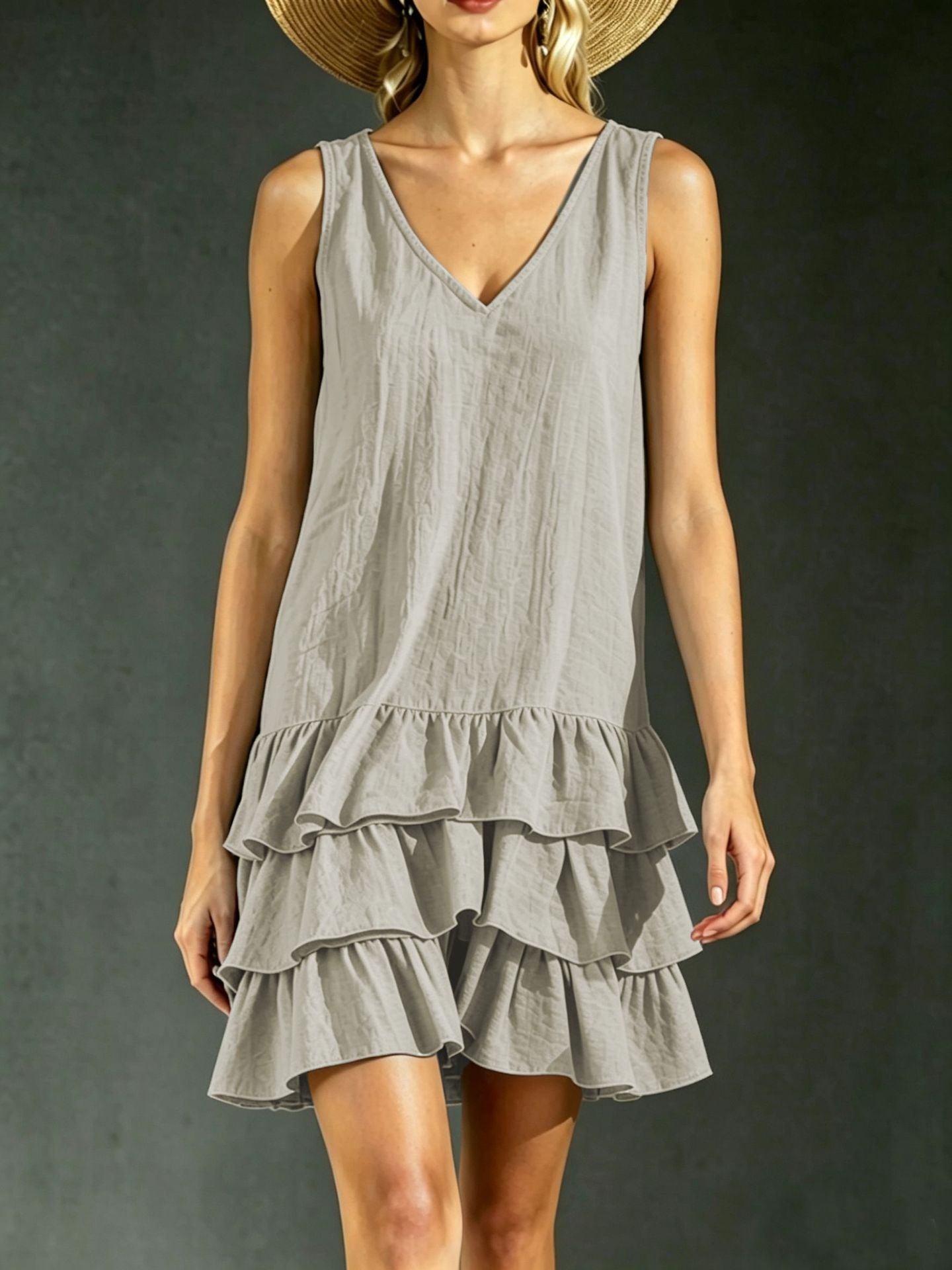 New Women's Summer Fashion Stitching Sleeveless Vests