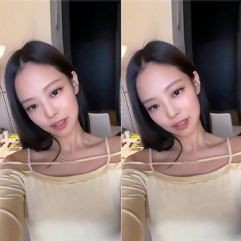 Women's Lan Design Sense T-shirt Bottoming Shirt Tops