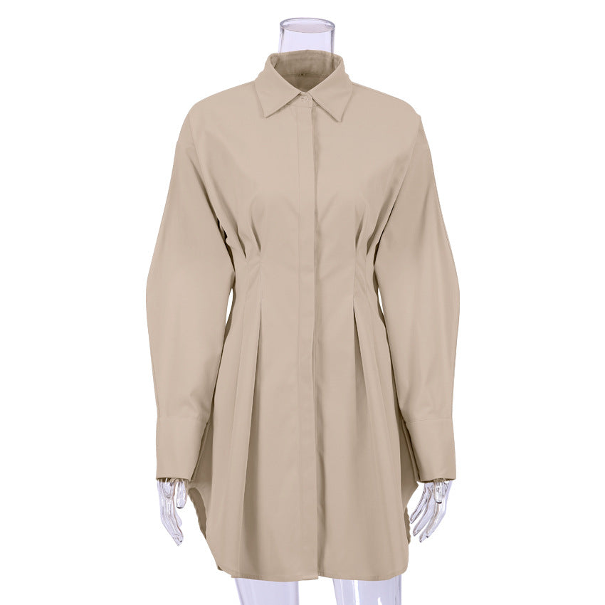 Women's Dress Waist A- Line High Pure Dresses