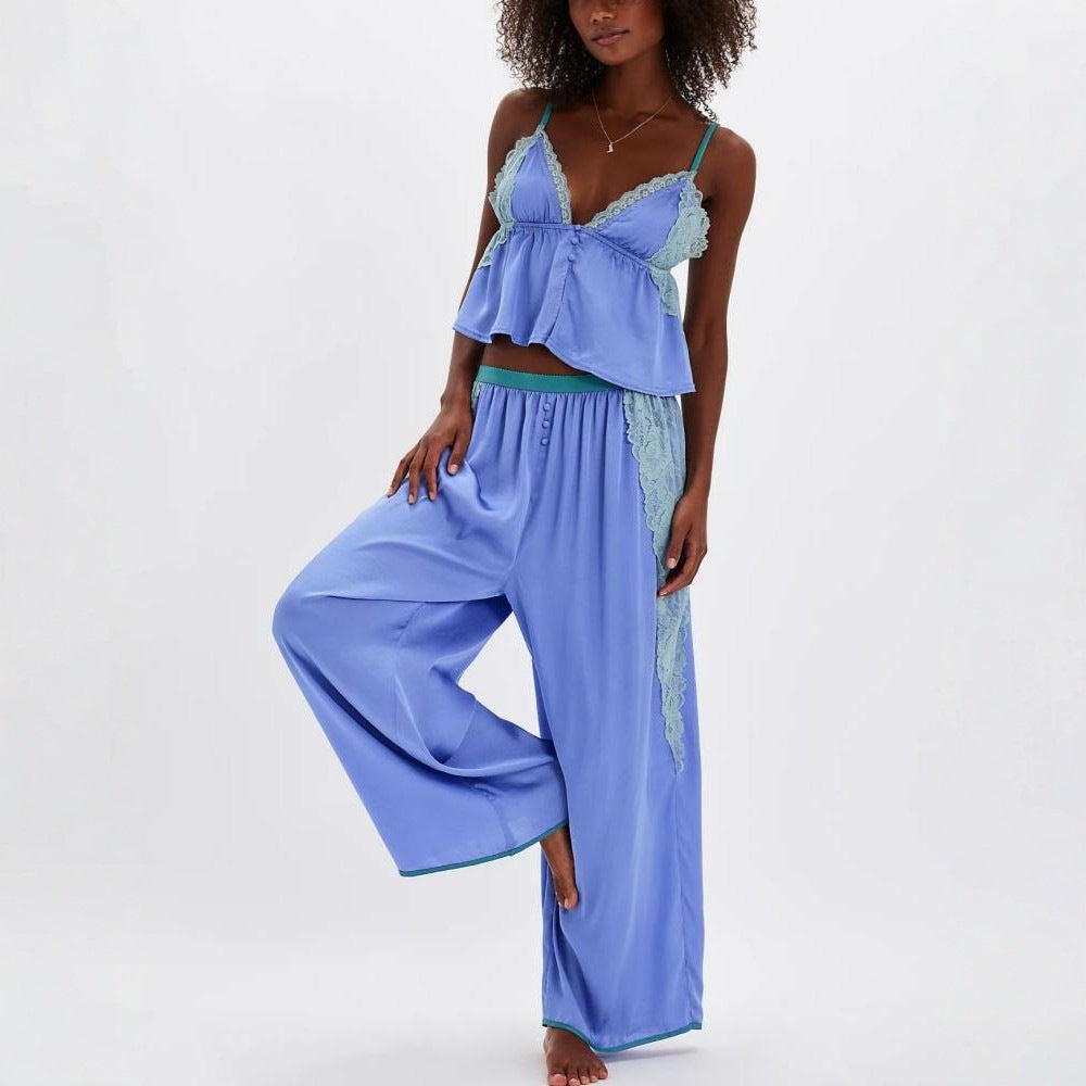 Glamorous Camisole Summer Trousers Home Wear Fashion Casual Suit