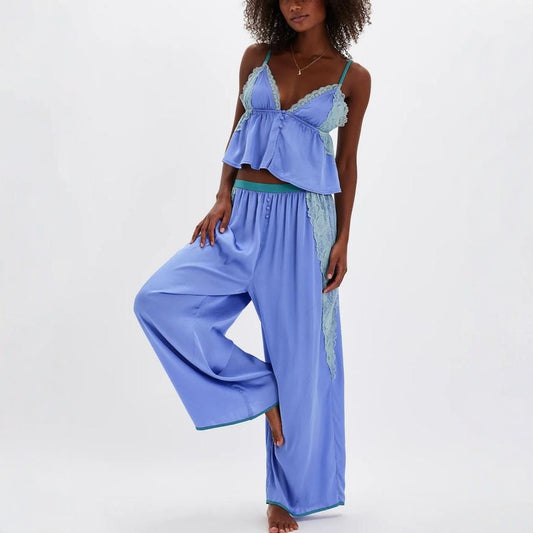 Glamorous Camisole Summer Trousers Home Wear Fashion Casual Suit