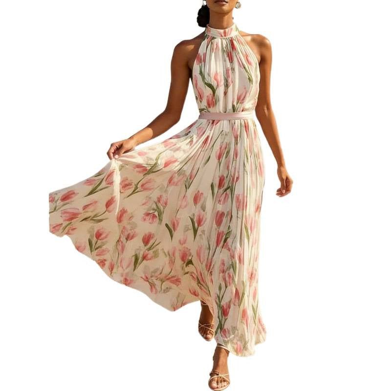 Summer Elegant Large Swing Vacation Style Dress