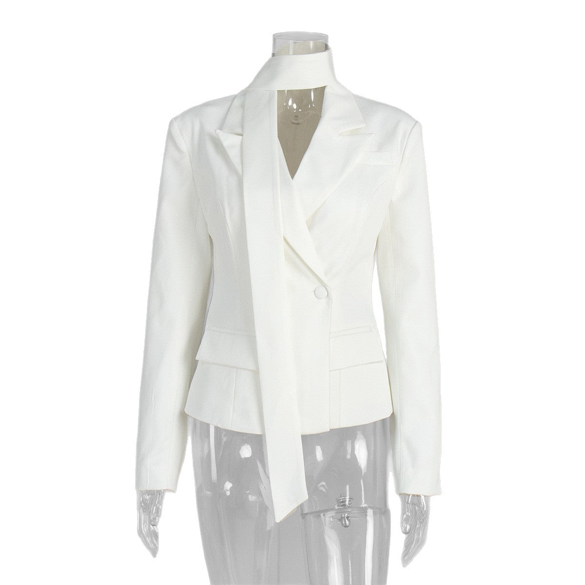 Women's Trendy Ribbon Temperament Commute Small Blazers