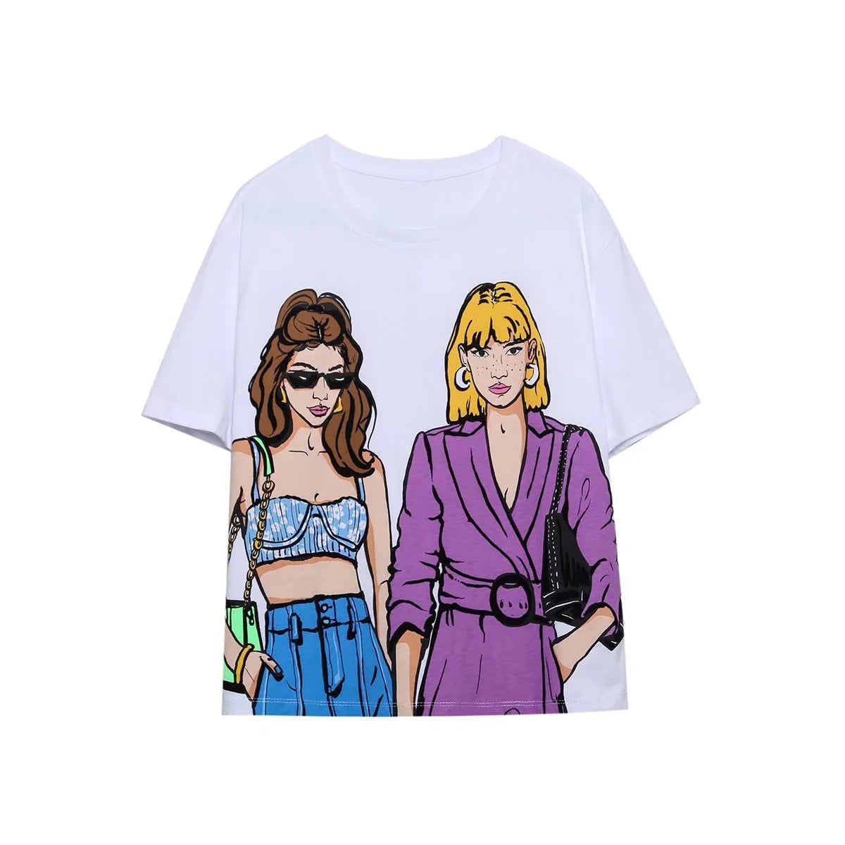 Spring Street Fashion Casual Versatile Printed Blouses