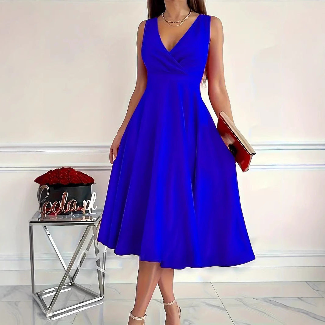 Beautiful Slouchy Women's Simple Sleeveless Fashion Dress