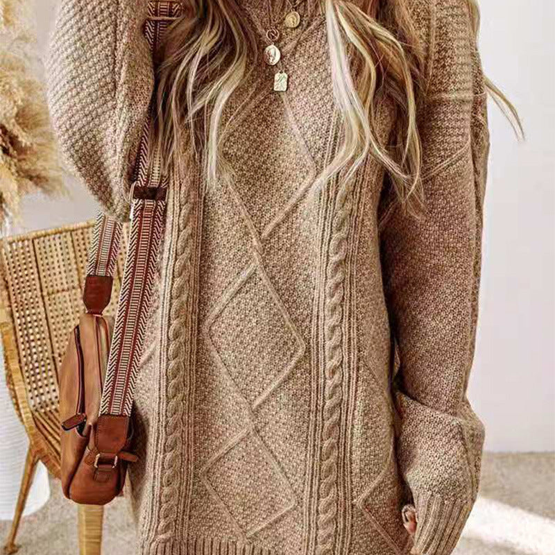 Women's Lazy Loose Fashion Outer Wear Twist Sweaters