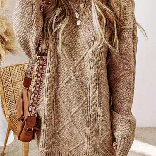 Women's Lazy Loose Fashion Outer Wear Twist Sweaters