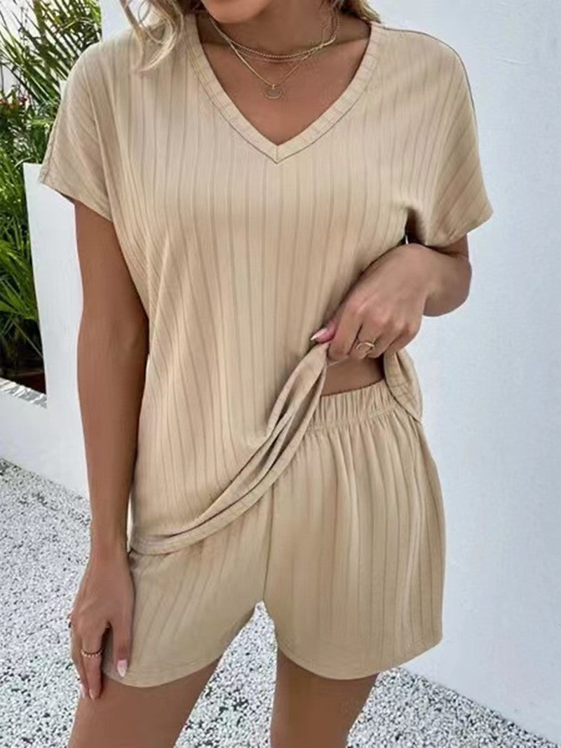 Versatile Slouchy Women's Knit Home Two-piece Suits