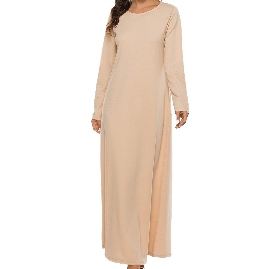 Sleeve Inner Wear Cotton Belt Sweet Dress