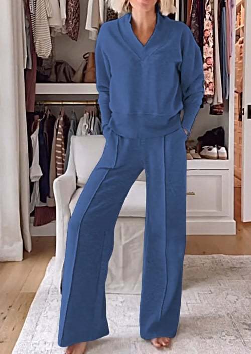 Autumn Long Sleeve Loose Wide Leg Tops