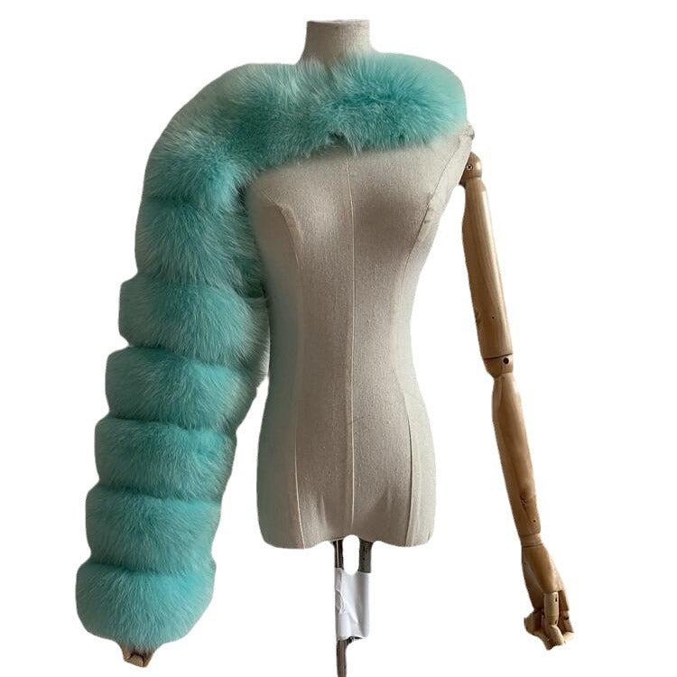 Women's Fur For Imitation Long Sleeve Shawl Coats