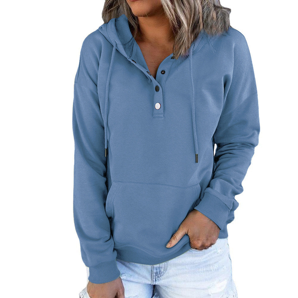 Versatile Women's Long-sleeved Loose Casual Hooded Women's Sweater, Sweater