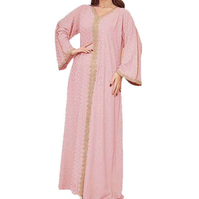 Women's Indonesian Turkish Gilding Elegant Robe Dress