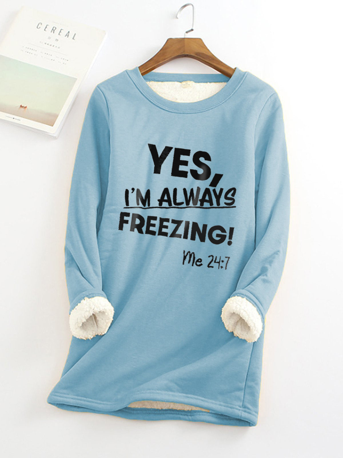 Stylish Fleece-lined Thermal Base Printing Series Women's Sweater, Sweater