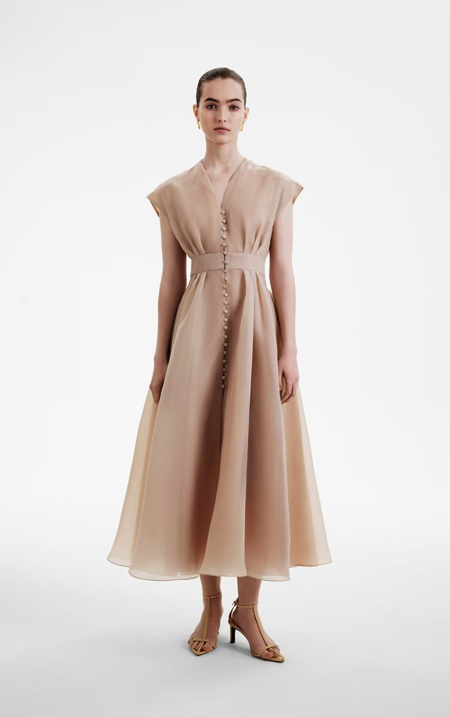 Beautiful Summer Solid Color Sleeveless Slim Dress