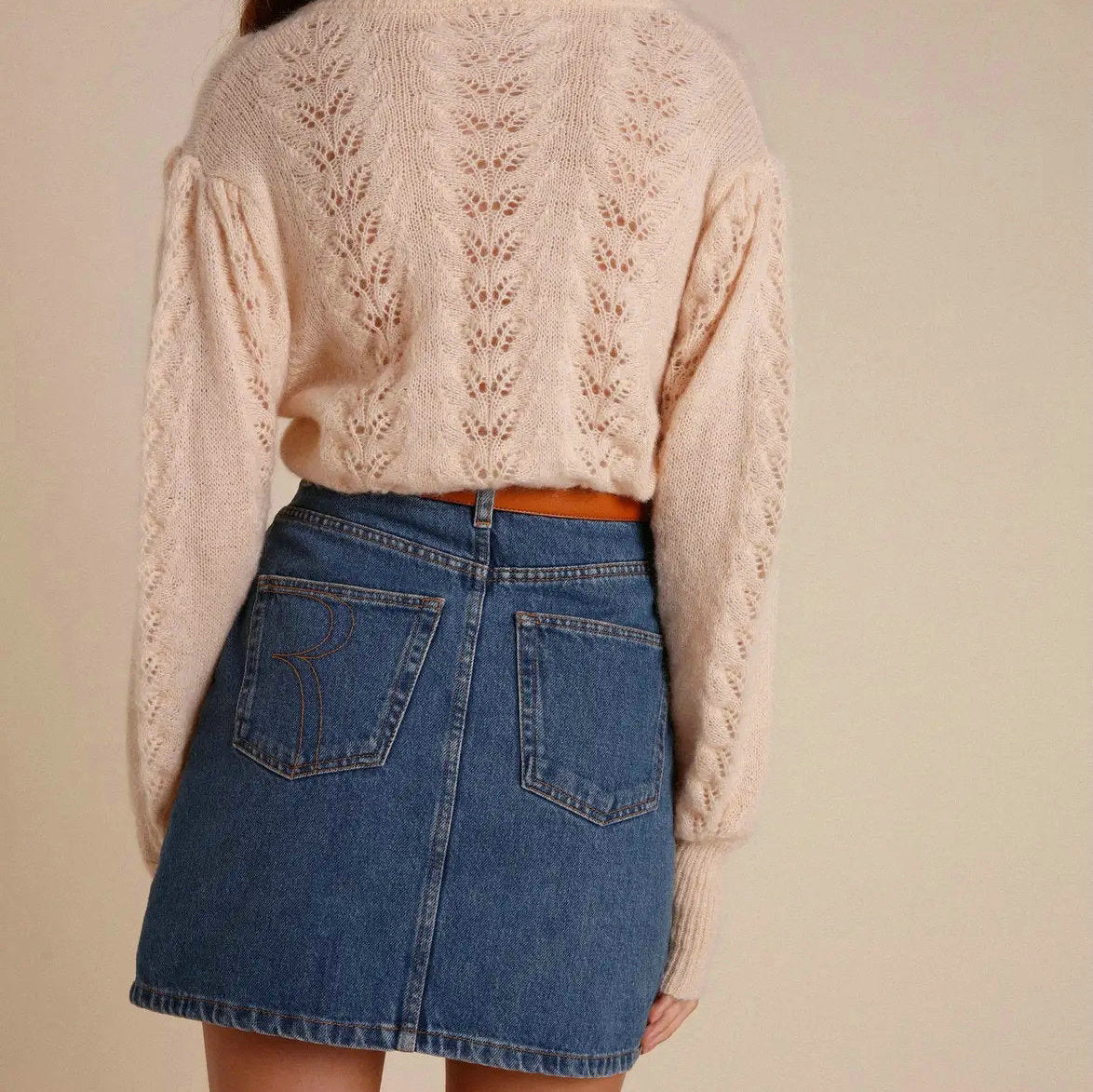 Women's Denim High Waist Super Mini Versatile Skirts