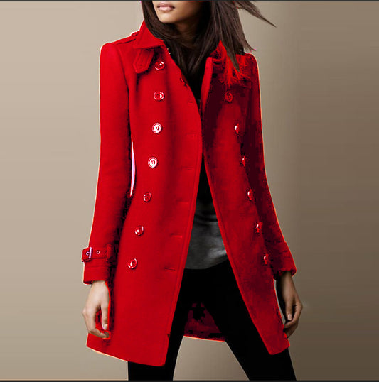 Women's Charming Attractive Hot Single Woolen Coats