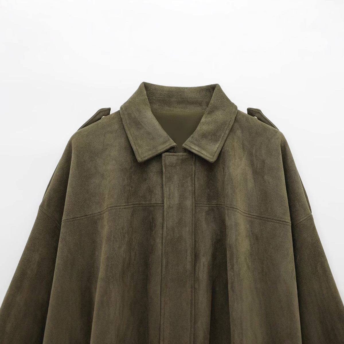 Women's Early Spring Fashion Suede Texture Effect Jackets