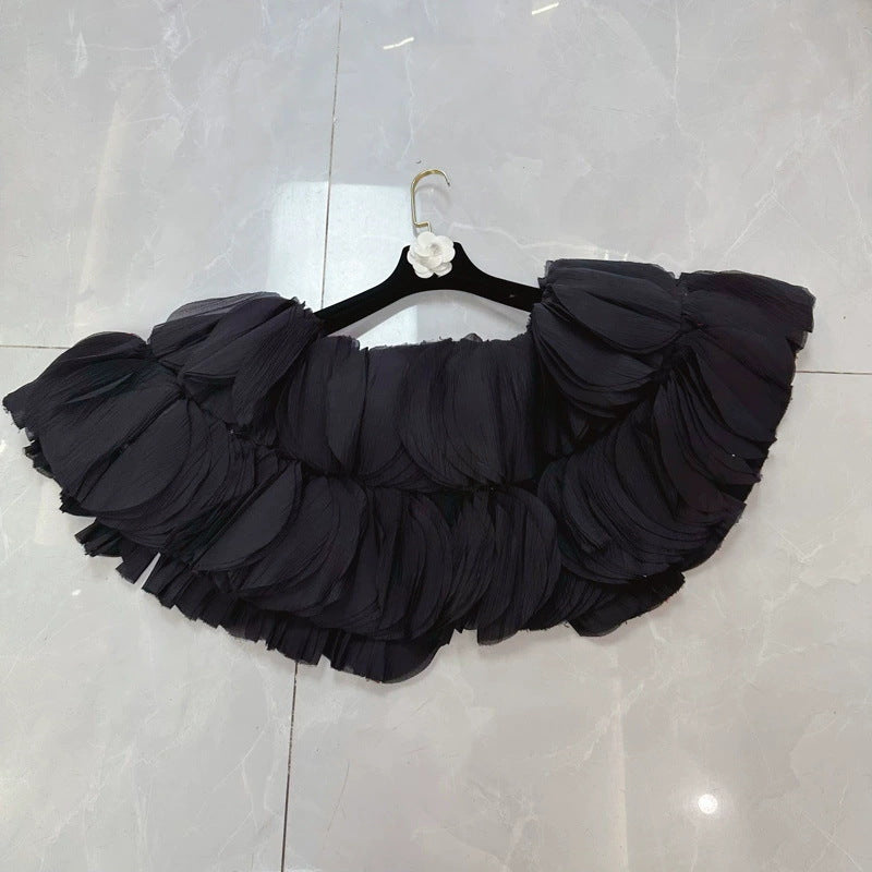 Women's Elegant Solid Color Autumn High-grade Puff Sleeve Loose Slimming Blouses