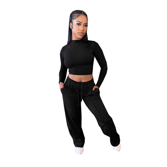 Women's Solid Color Casual Commuter Sportswear Suits