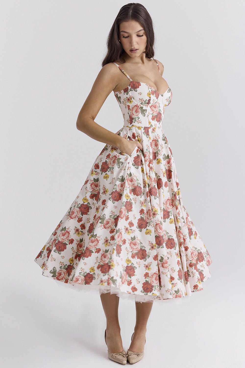 Princess Dress French Mesh Swing Floral Dresses