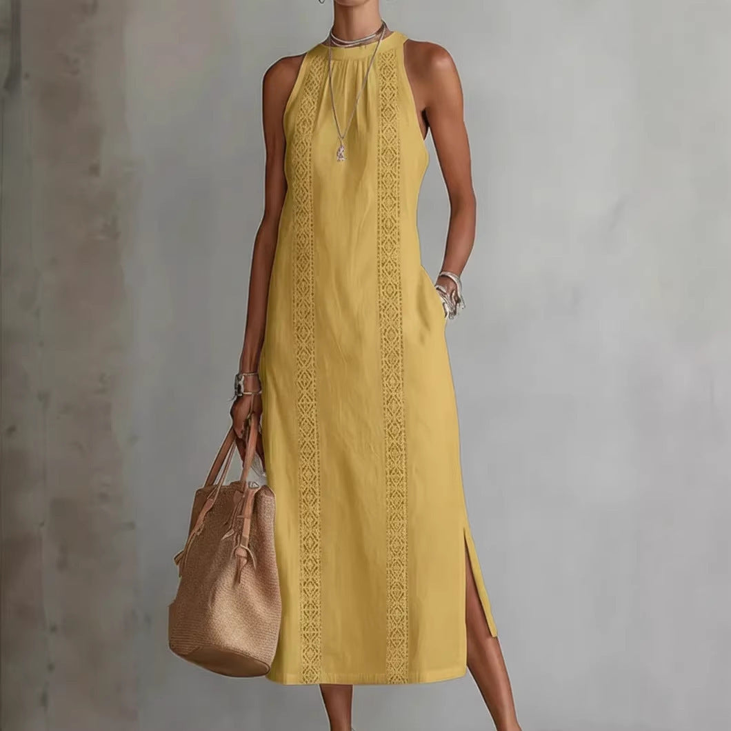 Women's Solid Color Loose Long Shirt Fashion Dress