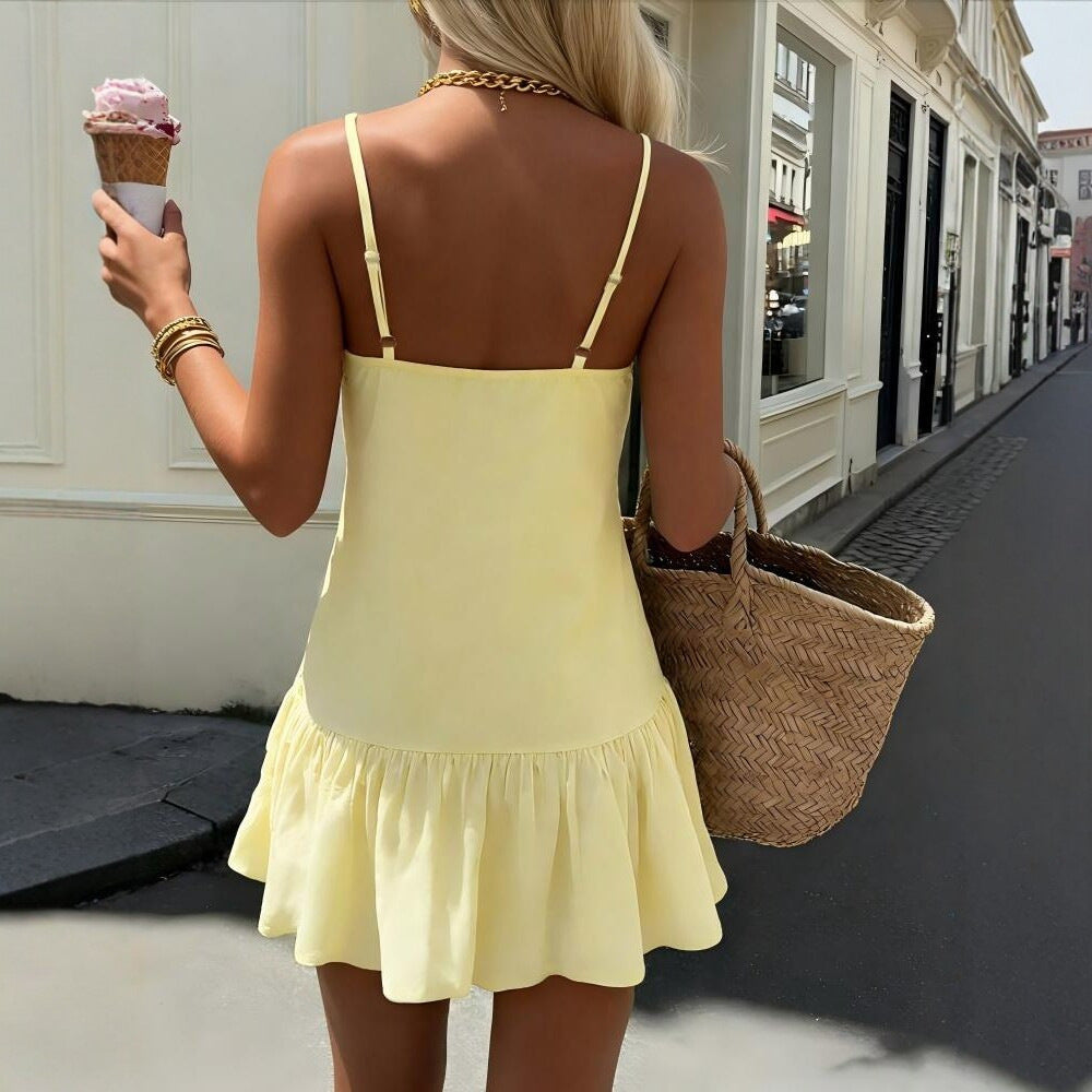 Summer Suspender Hot Sexy Ruffles Style Skirts