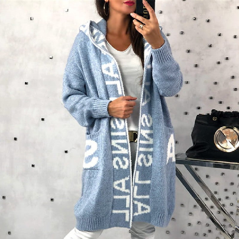 Women's Attractive Pretty Comfortable Hooded Knitted Sweaters