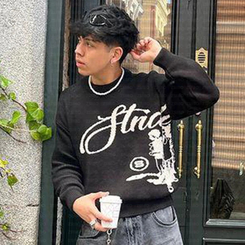 Women's & Men's & Trend American Print Hip Hop Sweaters